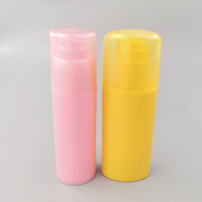 Chai chiết rót bơm 30ml màu vàng Oem Bao bì mỹ phẩm có thể bơm lại