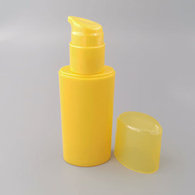 Chai chiết rót bơm 30ml màu vàng Oem Bao bì mỹ phẩm có thể bơm lại